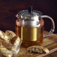 Large Glass Teapot with Stainless Steel Infuser